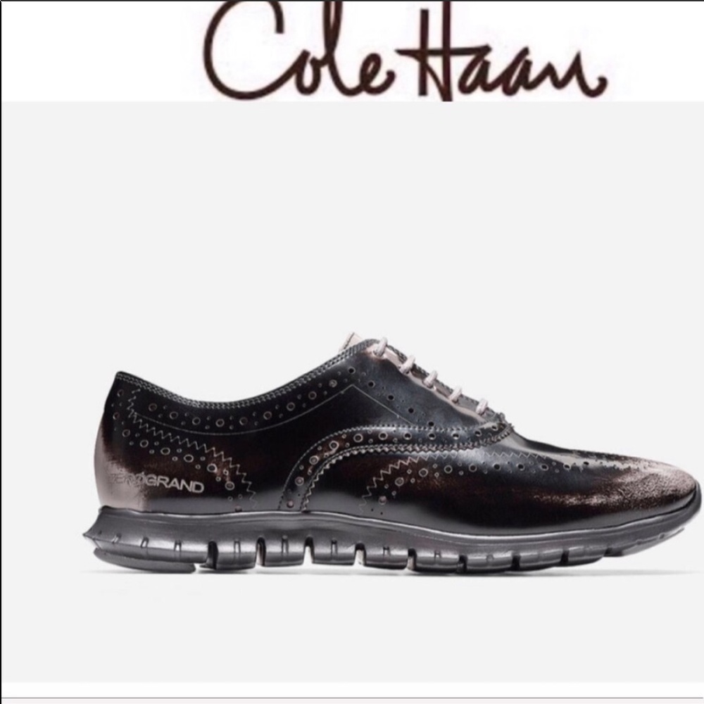 Cole Haan grand zero wingtip oxfords sneakers 7.5